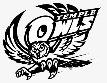 Temple Owls Logo Black And White - Temple University Japan Mascot, HD Png Download, Free Download