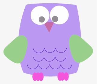 Lila Funny Owl Clipart - Free Cute Clip Art Shapes, HD Png Download, Free Download
