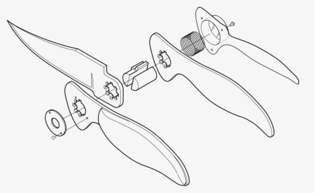 Exploded View Clip Arts - Simple Exploded View Drawing, HD Png Download, Free Download