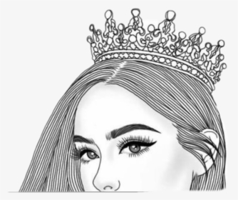 Collection Of Free Tiara Drawing Female - Treated Like A Queen, HD Png Download, Free Download