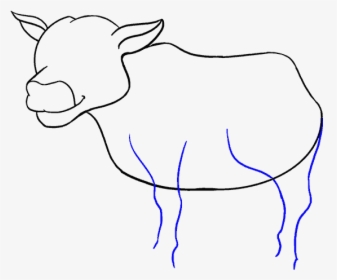 How To Draw Cow - Cartoon, HD Png Download, Free Download