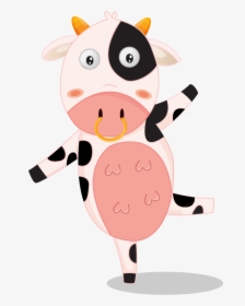 Cartoon Cow And Milk, HD Png Download, Free Download