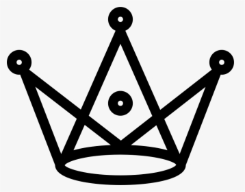 Royal Crown With Triangles And Circles Design Comments - Crown Lines, HD Png Download, Free Download