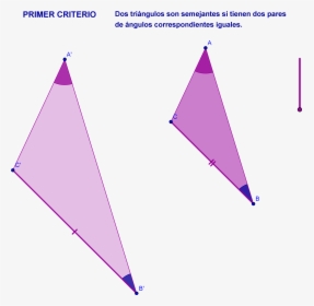 Transparent Triangulos Png - Segundo Criterio De Semejanza De Triangulos, Png Download, Free Download