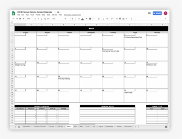 Internal Communications Calendar Template, HD Png Download, Free Download
