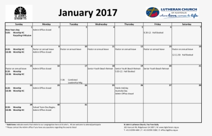 Free Printable Monthly Weekly Calendar Templates At - January And February 2012 Calendar, HD Png Download, Free Download