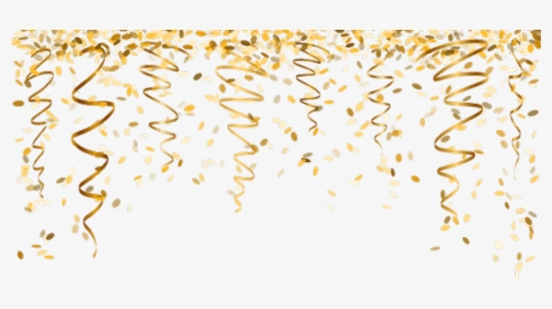 Nye Newyearseve Ftestickers Gold - Gold Confetti Png, Transparent Png, Free Download