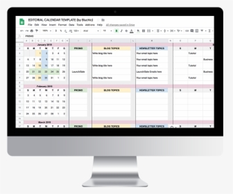 Get Your Free Editorial Calendar Template - Node Js Administration Panel, HD Png Download, Free Download