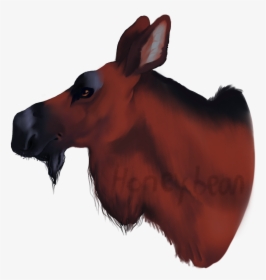 Moose Head Portrait For Sale For Extra I"d Be Happy - Mule, HD Png Download, Free Download