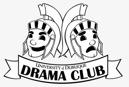 Drawn Mask Drama Club - Logo On Drama Club Drawing, HD Png Download, Free Download