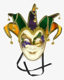Transparent Mardi Gras Border Png - Jester Mask Transparent, Png Download, Free Download
