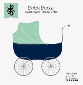 Pram Png Free Download - Baby Shower Baby Carriage, Transparent Png, Free Download