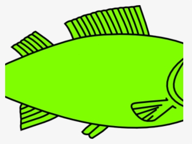 Big Fish Outline Clipart , Png Download - Fish Clipart Black And White, Transparent Png, Free Download