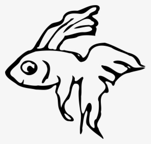 Fighting Fish Clipart Black And White, HD Png Download, Free Download