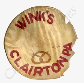 Vintage 1920s Hand Painted Wink’s Pretzels Drum Head, HD Png Download, Free Download