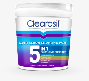 Clearasil® Multi Action 5 In 1 Cleansing Pads - Clearasil Rapid Rescue Pads, HD Png Download, Free Download