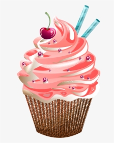 Clip Art Small Pinterest Cupcakes - Transparent Background Cupcake Png, Png Download, Free Download