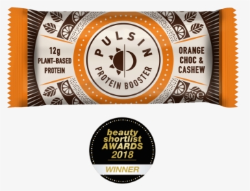 Pulsin Orange Choc Chip Protein Booster 50g, HD Png Download, Free Download