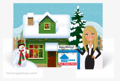 Holiday Realtor Christmas Greeting Cards [37017] - Realtor Christmas Cards, HD Png Download, Free Download