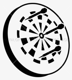 Png Black And White - Dart Board Black And White Png, Transparent Png, Free Download