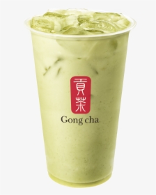 Glass Of Milk Png -melon Milk Tea - Gong Cha Green Milk Tea, Transparent Png, Free Download