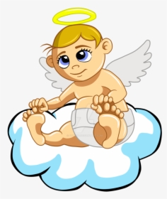 Transparent Clipart Angels In Heaven - Cartoon, HD Png Download, Free Download