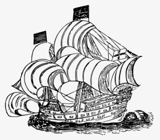 Drake"s Ship Clip Arts - Francis Drake's Ship Drawing, HD Png Download, Free Download