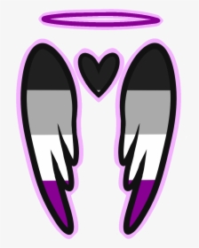 Asexual Angel Wings - Pride Pan Flag Stickers, HD Png Download, Free Download