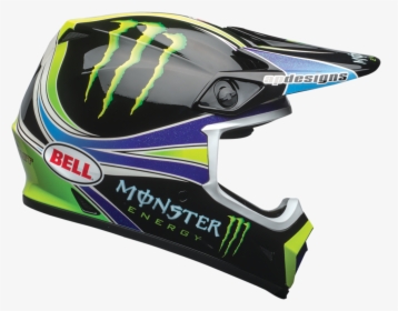 Bell Monster Energy Mx Helmet, HD Png Download, Free Download