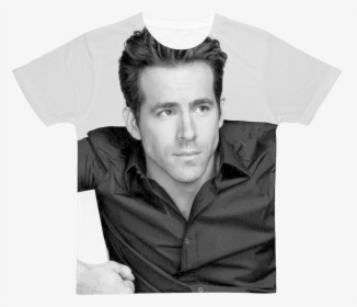 Ryan Reynolds ﻿classic Sublimation Adult T-shirt"  - Ryan Reynolds, HD Png Download, Free Download