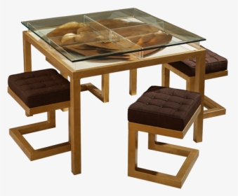 Game Table With Stools - Coffee Table, HD Png Download, Free Download