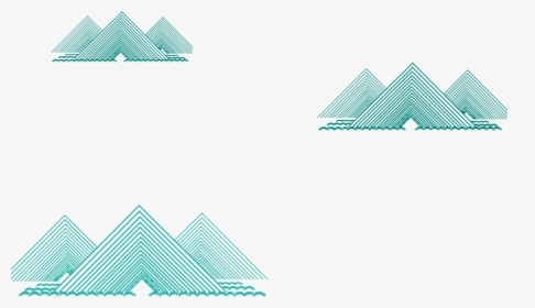 Clip Art Minimalist Mountains - Dibujo Montaña Minimalista Png, Transparent Png, Free Download