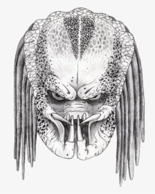 Predator Head Png - Easy Predator Face Drawing, Transparent Png, Free Download