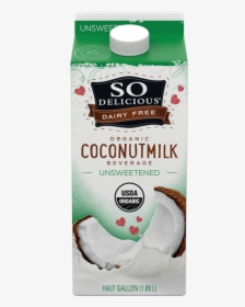 So Delicious Unsweetened Vanilla Coconut Milk, HD Png Download, Free Download