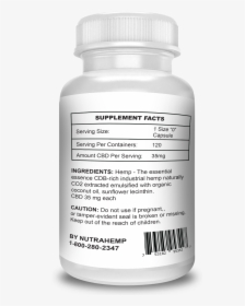 Supplement Facts - Cannabidiol, HD Png Download, Free Download