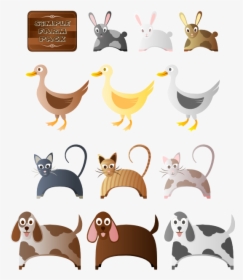 Simple Farm Animals 2 555px - Clip Art, HD Png Download, Free Download