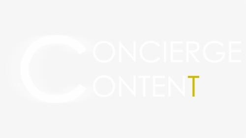 Concierge Content Logo 2019 03 03 White Transparent - Colorfulness, HD Png Download, Free Download