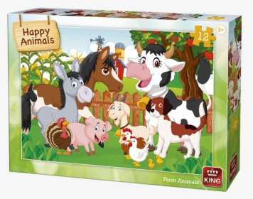 Cartoon Farm Animals Background, HD Png Download, Free Download