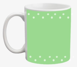 Green Polka Dot Custom Coffee Mug - Spud Wrench Ironworker With Flag, HD Png Download, Free Download