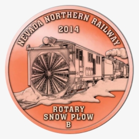 2014 Copper Coin Commemerating Rotary Plow B - Train, HD Png Download, Free Download