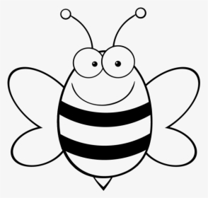 Cartoon Bee Vector - Honey Bee Bumblebee Coloring Pages, HD Png Download, Free Download