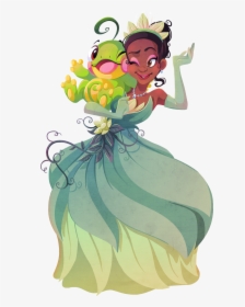 Politoed And Tiana Drawn By Kuitsuku - Pokemon And Disney, HD Png Download, Free Download