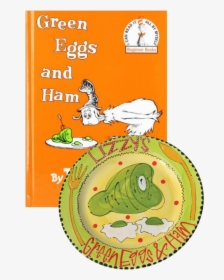 Greeneggsandham - Green Eggs And Ham Dr Seuss Book Cover, HD Png Download, Free Download