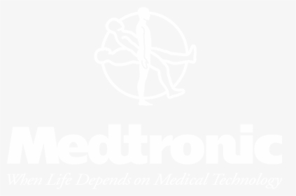 Medtronic Logo Black And White - Medtronic Logo Blue Background, HD Png Download, Free Download