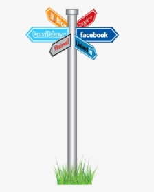 Social Media - Social Media Sign Post, HD Png Download, Free Download