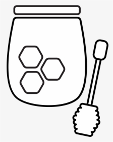 File Honey Icon Svg - Honey Black And White Clipart, HD Png Download, Free Download