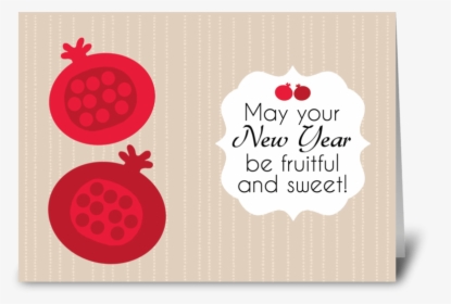 Fruitful Wishes Greeting Card - Rosh Hashanah Greeting Cards, HD Png Download, Free Download