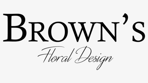 Brown"s Floral Design - Calligraphy, HD Png Download, Free Download