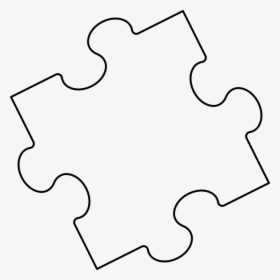 Puzzle Piece Outline Vector, HD Png Download, Free Download
