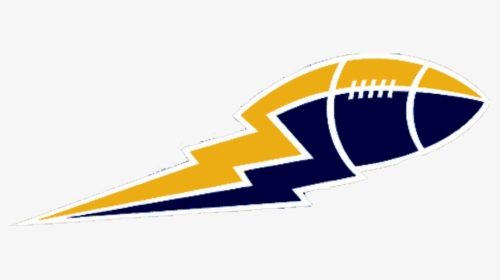 Yellow And Blue Football - Lightning Bolt Football Logo, HD Png Download, Free Download